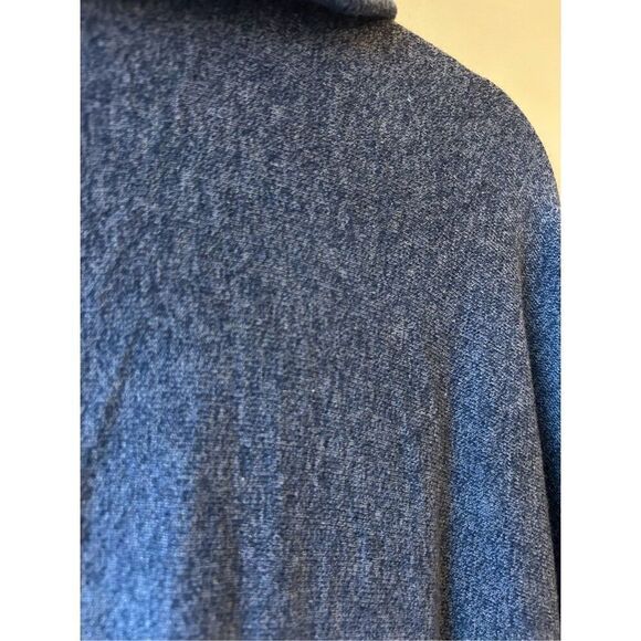 Lands' End Shawl Collar Open Cardigan 1X blue dolman sleeves - Picture 5 of 9